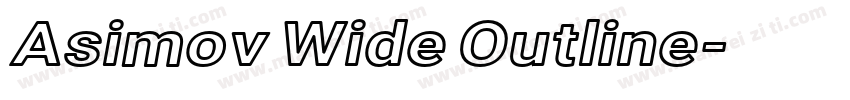 Asimov Wide Outline字体转换